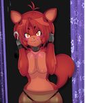  animal_ears animatronic blush breasts canine female five_nights_at_freddy&#039;s fox foxy_(fnaf) hair hook human humanized invalid_tag machine mairusu-paua mammal mechanical robot smile video_games 