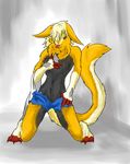  anthro beastman chimera clothing cute fan_character fur girly hybrid invalid_tag johnsergal_(character) kemono lucario male nintendo osukemo otokonoko pok&eacute;mon sergal video_games 