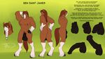  2015 animal_genitalia anthro balls ben_saint_james equine erection freckles fur hair horse horsecock male mammal nude penis solo 