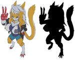  anthro breasts butt clothing crossdressing crossgender cute fan_character female fur girly hair invalid_color invalid_tag jacket johnsergal_(character) kemono leather piercing sergal silver smile transformation tsf 