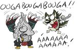  bad_deviantart_id bad_id cartoon_network courage_(character) courage_the_cowardly_dog crossover cuffs link_(wolf) screaming shackles the_legend_of_zelda wolf zant 