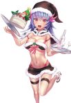  1girl breasts cake christmas female food homura_yuni large_breasts lilith-soft long_hair minasaki_(taimanin_asagi) shiny shiny_skin taimanin_(series) taimanin_asagi_battle_arena 