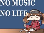  artist_name blue_background brown_eyes brown_hair cable curry curry_rice digital_media_player egg failure food headphones holding ipod kantai_collection long_sleeves looking_down magatama plate ribbon-trimmed_sleeves ribbon_trim rice ryuujou_(kantai_collection) simple_background sitting solo spoon table tanaka_kusao text_focus triangle_mouth twintails visor_cap wide_sleeves 