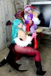  2girls asian ass capcom chouzuki_maryou cosplay huge_ass lilith_aensland lilith_aensland_(cosplay) morrigan_aensland morrigan_aensland_(cosplay) multiple_girls photo plump suzuka_itsuki vampire_(game) 