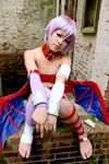  1girl asian capcom cosplay lilith_aensland lilith_aensland_(cosplay) photo solo suzuka_itsuki vampire_(game) 