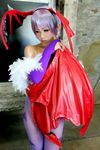  1girl asian capcom cosplay lilith_aensland lilith_aensland_(cosplay) photo solo suzuka_itsuki vampire_(game) 