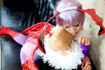  1girl asian ass capcom cosplay lilith_aensland lilith_aensland_(cosplay) photo solo suzuka_itsuki vampire_(game) 