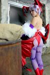  1girl asian ass capcom cosplay lilith_aensland lilith_aensland_(cosplay) photo solo suzuka_itsuki vampire_(game) 