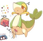  crepix female kemono nintendo open_mouth pok&eacute;mon pussy red_eyes snivy tears tentacle_sex tentacles video_games 