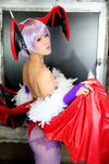  1girl asian ass capcom cosplay lilith_aensland lilith_aensland_(cosplay) photo solo suzuka_itsuki vampire_(game) 