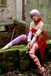  1girl asian capcom cosplay lilith_aensland lilith_aensland_(cosplay) photo solo suzuka_itsuki vampire_(game) 