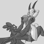  big_breasts breast_grab breasts cowgirl_position cum cum_inside cynder dragon eyes_closed female hands_behind_head horn how_to_train_your_dragon male moan monochrome on_top pussy_juice sex shinysteel smile spyro_the_dragon sweat thick_thighs tongue tongue_out toothless video_games voluptuous 