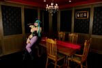  1girl aqua_hair asian bat_wings breasts capcom chouzuki_maryou cosplay female head_wings large_breasts morrigan_aensland morrigan_aensland_(cosplay) photo plump solo vampire_(game) wings 