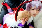  1girl asian ass capcom cosplay lilith_aensland lilith_aensland_(cosplay) photo solo suzuka_itsuki vampire_(game) 