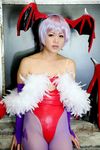  1girl asian capcom cosplay lilith_aensland lilith_aensland_(cosplay) photo solo suzuka_itsuki vampire_(game) 