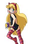  1girl blonde_hair blue_eyes blush lkll long_hair looking_at_viewer school_swimsuit star_butterfly star_vs_the_forces_of_evil swimsuit 