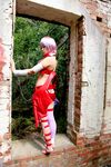  1girl asian ass capcom cosplay lilith_aensland lilith_aensland_(cosplay) photo solo suzuka_itsuki vampire_(game) 