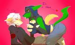  and anthro breasts brother butt cute fan_character female get girly incest invalid_tag ivan ivan_the_lucario_(character) johnsergal_(character) kemono lucario male nintendo pok&eacute;mon sergal sibling sister spike transformation tsf video_games what 