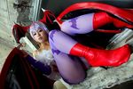  1girl asian ass capcom cosplay lilith_aensland lilith_aensland_(cosplay) photo solo suzuka_itsuki vampire_(game) 