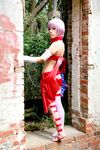  1girl asian ass capcom cosplay lilith_aensland lilith_aensland_(cosplay) photo solo suzuka_itsuki vampire_(game) 