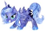  absurd_res alpha_channel cute equine female feral friendship_is_magic hi_res horn mammal my_little_pony princess_luna_(mlp) smile solo theshadowstone winged_unicorn wings 