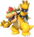  anthro bowser claws green_skin hair koopa mario_bros mario_party nintendo official_art red_eyes red_hair reptile scales scalie turtle video_games 