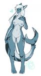  &lt;3 2015 4_toes 5_fingers anthro blue_eyes breasts female fish hair kitsunewaffles-chan long_hair marine navel nipples nude plain_background pussy shark solo thick_thighs toes vera_(viswey) voluptuous white_background white_hair wide_hips 