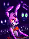  animatronic bonnie_(fnaf) bow_tie canine five_nights_at_freddy&#039;s five_nights_at_freddy&#039;s_2 glowing glowing_eyes green_eyes lagomorph machine male mammal mechanical rabbit red_eyes robot toy-bonnie toy_bonnie_(fnaf) video_games 