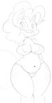  2015 anthro big_breasts bikini breasts chubby cleavage clothed clothing earth_pony equine female friendship_is_magic horse mammal my_little_pony navel pinkie_pie_(mlp) pony purple_yoshi_draws solo swimsuit wide_hips 