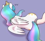  2015 anal anal_fisting anus atrolux blush equine female feral fisting friendship_is_magic horn mammal my_little_pony princess_celestia_(mlp) solo winged_unicorn wings 