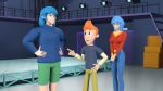 16:9 2025 3d_(artwork) 4_fingers 5_fingers bangs black_eyebrows black_eyes blender_(artwork) blue_bottomwear blue_clothing blue_hair blue_hoodie blue_pants blue_topwear blue_wall bottomwear breasts closed_smile clothed clothed_female clothed_human clothed_humanoid clothed_male clothing colored digital_media_(artwork) english_description eyebrows female fingers fully_clothed fully_clothed_female fully_clothed_human fully_clothed_humanoid fully_clothed_male gesture gonard_(kappa_mikey) green_bottomwear green_clothing green_eyes green_shorts grey_background group hair hand_gesture hand_on_hip hand_on_own_hip hands_on_own_hips hands_together hi_res hoodie human humanoid humanoid_pointy_ears inside kappa_mikey larger_female larger_human larger_humanoid larger_male light lighting long_hair looking_at_another male male_human male_humanoid mammal medium_breasts medium_hair mikey_simon mitsuki_(kappa_mikey) mouth_closed no_eyebrows no_pupils not_furry open_mouth open_smile orange_eyebrows orange_hair pants pointing pointing_at_another pointy_ears railing red_clothing red_shirt red_topwear shaded shirt short_hair shorts simple_background size_difference slim_human slim_male smaller_female smaller_human smaller_male smile smiling_at_another smiling_at_each_other spanish_description stage stairs standing straight_arm straight_legs studio studio_lights tan_body tan_skin teeth topwear triadles trio wall_(structure) widescreen yellow_bottomwear yellow_clothing yellow_pants