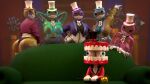 16:9 3d_(artwork) 777bronzestar ambiguous_gender anthro black_sclera blender_(artwork) bottomless breast_squish breasts bubble bubble_(tadc) butt caine_(tadc) clothed clothing digital_media_(artwork) female footwear glitch_productions gloves group hands_behind_head handwear hat headgear headwear hi_res high_heels humanoid legwear living_bubble looking_back male meme not_furry piper_perri_surrounded shoes smile squish the_amazing_digital_circus thick_thighs thigh_highs tooth_creature toothy_grin widescreen