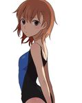  bad_id bad_pixiv_id brown_eyes brown_hair misaka_mikoto occhi_(yasai_seikatsu) one-piece_swimsuit short_hair solo swimsuit to_aru_kagaku_no_railgun to_aru_majutsu_no_index 