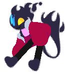 air_creature alpha_channel ambiguous_gender black_clothing black_legwear black_stockings blue_eyes clothed clothing crop_top digital_media_(artwork) dithering elemental_creature female heterochromia hi_res humanoid jacket legwear living_smoke mixed_media open_clothing open_jacket open_topwear pink_clothing pink_topwear pixel_(artwork) riya_(yesteriya) shirt smoke solo stockings tail topwear yellow_eyes yesteriya