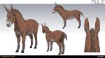 2026 absurd_res ambiguous_feral ambiguous_gender black_hooves black_nose brown_body brown_fur brown_mane brown_sclera brown_tail colored company_name concept_art digital_drawing_(artwork) digital_media_(artwork) english_description english_text equid equine feral fur gradient_background grey_body grey_fur grey_inner_ear grey_tail hi_res highguard_(game) hooves horizontal_pupils hybrid kitchen_utensils light lighting long_ears mammal mane medium_tail mouth_closed mule multicolored_body multicolored_fur multicolored_tail nicholas_patrick_kelana nude_ambiguous official_art orange_eyes pupils quadruped reins saddle shaded short_mane simple_background solo standing tail text tools turnaround unguligrade