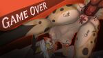16:9 4k absurd_res against_surface ahegao anal anal_penetration anthro bad_end bent_over body_writing canid canine cheetah croqs dirty_talk felid feline female fox game_over gameplay_mechanics hi_res hybrid instant_loss_2koma looking_pleasured low-angle_view mammal penetration profanity questionable_consent rayza_alvares_(nyxthechee) size_difference solo widescreen