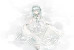  bonnet clair_vaux_bernardus dress feesh ribbon silver_hair solo umineko_no_naku_koro_ni 