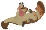 2023 aetherxov animal_genitalia animal_penis anus barroth big_anus brown_body brown_scales brute_wyvern capcom claws colored colored_line_art digital_drawing_(artwork) digital_media_(artwork) feral genitals hi_res larynkir lying male monster_hunter on_back orange_body orange_scales penis plate plated_scales scales solo spread_legs spreading tailbutt tan_body tapering_penis teeth thick_penis vein veiny_penis yellow_eyes
