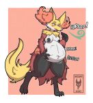 2020 abdominal_bulge anthro anthro_pred areola awoogasm belly big_belly black_areola black_nipples blush blush_lines breasts burping claws delphox fangs female female_anthro female_pred fur generation_6_pokemon half-closed_eyes hand_on_belly hi_res inner_ear_fluff medium_breasts muffled muffled_speech narrowed_eyes navel nintendo nipples nude open_mouth paws pokemon pokemon_(species) raised_tail signature soft_vore solo standing tail teeth text tuft vore