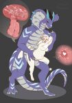 2_horns anthro anthro_on_anthro anthro_penetrated anthro_penetrating anthro_penetrating_anthro arm_grab belly blush bodily_fluids breasts cervical_penetration claws collarbone colored cum cum_inside digital_drawing_(artwork) digital_media_(artwork) duo ears_down eye_roll fangs featureless_breasts female female_penetrated flat_colors genital_fluids genitals half-closed_eyes hi_res horn impregnation larger_male looking_at_another looking_pleasured male male/female male_penetrating male_penetrating_female medium_breasts narrowed_eyes navel nintendo nude open_mouth overweight overweight_female penetration pivoted_ears pokemon pokemon_(species) reptile scalie sex simple_background size_difference smaller_female smaller_penetrated snake standing sunnypony tail teeth tongue tongue_out vulva