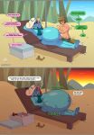 absurd_res androchi asian_mythology beach belly_rub best_friend bikini blue_body bodily_fluids breasts canid canine childhood_friends clothing comic demon digestion_noises east_asian_mythology english_text female female_pred fox hi_res ice_oni japanese_mythology kitsune_prey letterbox male male_prey mammal mayternity_2026 mythology navel oni oni_girl oni_pred outie_navel permanent_pregnancy pregnant pregnant_pred relaxing servant servant_prey speaking_to_prey sunset sweat sweatdrop sweaty_body sweaty_breasts swimwear talking_to_prey talking_to_prey_in_belly text two-piece_swimsuit vore yokai