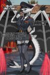 2:3 accessory anthro breasts clothing dragon female garter gesture hi_res mythological_creature mythological_scalie mythology non-mammal_breasts salute scales scalie solo sparkles text uniform wonderin_dragon