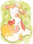 absurd_res blep blush bracelet canid canine cheek_tuft colored digital_drawing_(artwork) digital_media_(artwork) ear_piercing facial_tuft female fennec_fox feral flower fox fur genitals gold_(metal) gold_jewelry grass hair hi_res humanoid_genitalia humanoid_genitalia_on_feral humanoid_vulva humanoid_vulva_on_feral jewelry looking_at_viewer lying mammal markings multicolored_body multicolored_fur on_back on_grass on_ground one_eye_closed pawpads paws piercing pink_markings pink_nose plant red_pawpads short_hair solo sunnypony tail tongue tongue_out true_fox tuft vulva white_body white_flower white_fur yellow_eyes yellow_markings