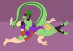 absurd_res anthro athletic athletic_female athletic_male back_spikes big_butt blonde_haired_crotch_sniffer breasts butt claws dominant dominant_anthro dominant_female dorsal_crest duo elbow_pads female head_between_thighs headscissor hi_res human iguana iguanid lizard lucha_libre_mask luchador luchadora male male/female mammal mask medium_breasts mixed_wrestling mohawk norsuiso pinned pinned_to_ground reptile scalie sharp_teeth smile smirk smothering smug spikes spikes_(anatomy) sports_mask sportswear stinkface tail tail_coil teeth thick_tail thick_thighs wrestler wrestling wrestling_mask wrestling_outfit