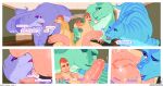 2025 agroalba anthro ball_nuzzling balls big_balls bodily_fluids breath brontosaurus comic curtains dialogue dinosaur diplodocid diplodocoid dromaeosaurid english_text feral foreskin genital_fluids genitals group hadrosaurid huge_balls hyper hyper_balls hyper_genitalia lips male nude onomatopoeia ornithischian ornithopod parasaurolophus penis precum prehistoric_species reptile rubbing_penis saurischian sauropod sauropodomorph scalie sound_effects text theropod trio tyrannosaurid tyrannosauroid wet