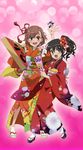  crossover foreshortening itou_youko japanese_clothes kimono misaka_mikoto multiple_girls shakugan_no_shana shana to_aru_kagaku_no_railgun to_aru_majutsu_no_index 
