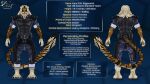 16:9 anthro bioware britannicustigris electronic_arts english_text felid hi_res male mammal mass_effect model_sheet pantherine profanity solo standing text tiger widescreen