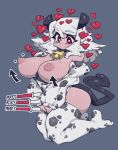 animal_humanoid animal_print animal_print_thigh_highs areola big_breasts big_butt bodily_fluids bovid bovid_humanoid bovine bovine_humanoid breasts butt clothing cow_print cow_print_armwear cow_print_thigh_highs demon demon_humanoid exposed_breasts female hair heart_eyes heart_symbol helltaker hi_res horn huge_breasts humanoid kneeling lactating legwear mammal mammal_humanoid milk modeus_(helltaker) nipples pattern_clothing pattern_legwear pattern_swimwear pattern_thigh_highs puffy_areola puffy_nipples red_eyes slugbox solo spade_tail swimwear tail thick_thighs thigh_highs two-white_hair wide_hips