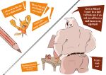 2023 absurd_res angry anthro belt canid canine clock clothed clothed_anthro clothed_male clothing colored_sketch comic dialogue domestic_pig dudenahuel duo english_text eyewear footwear fully_clothed fully_clothed_anthro fully_clothed_male fur furniture furniture_lamp hairy_armpits hi_res jealous khaki_pants khakis lamp larger_male macro male mammal maned_wolf micro micro_may multiple_scenes nahuel_(dudenahuel) orange_body orange_clothing orange_fur orange_shirt orange_topwear partially_clothed partially_clothed_anthro partially_clothed_male pencil_(object) pink_body roy_(dudenahuel) shirt shoes size_difference sketch smaller_male speech_box suid suine sunglasses sus_(pig) table text topless topless_anthro topless_male topwear watch wearing_sunglasses white_clothing white_footwear white_shoes wristwatch yelling yorkshire_pig