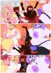 2.0_(bimboneko) ailurid anal anal_penetration anthro areola balls barbell_piercing bear big_breasts biped border breasts canid canine comic dialogue domestic_cat english_text felid feline felis female female_penetrating female_penetrating_male fox fur genitals giant_panda group group_sex hi_res huge_breasts hybrid larger_female looking_pleasured male male/female male_penetrated mammal nipple_barbell nipple_piercing nipples nude object_in_ass pegging penetration penis piercing red_panda rev_(revawo) roly sex sex_toy sex_toy_in_ass sex_toy_insertion size_difference smaller_male strapon strapon_sex text threesome toying_partner white_border yellow_body yin_(bimboneko)